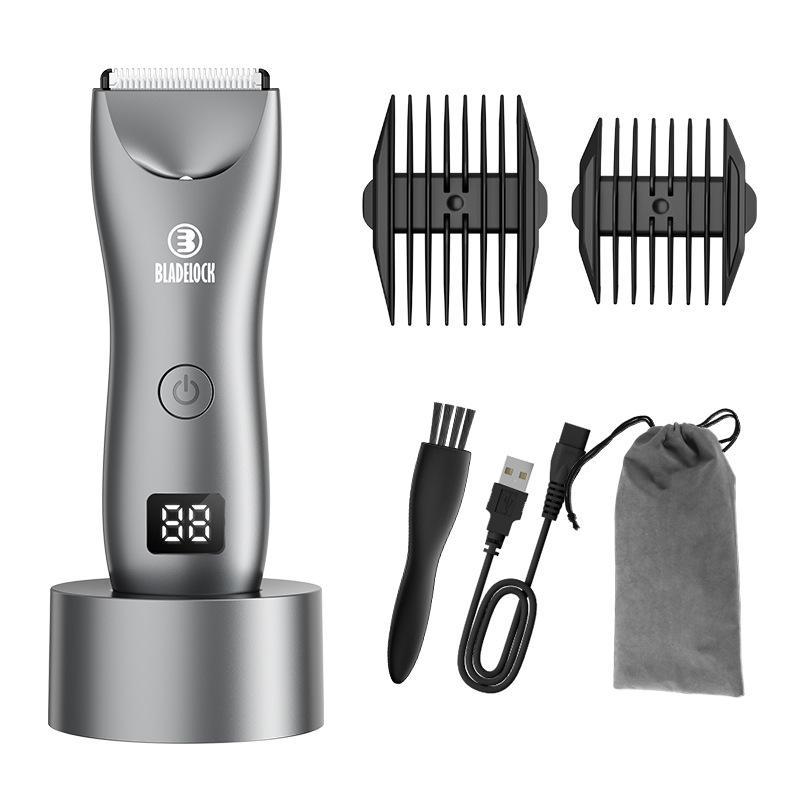 Electric Hair Trimmer Kit, 1 Box USB Rechargeable Hair Clipper with LED Light, Professional Hair Trimmer for Men, Personal Care Appliances