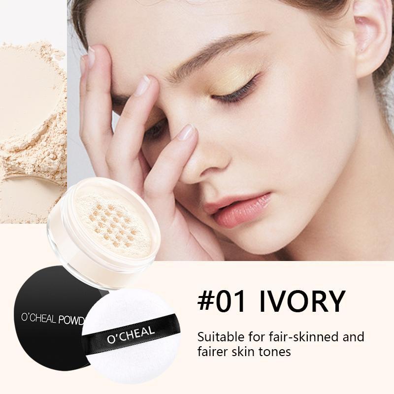 Oil Control Loose Powder, Long Lasting Face Powder, Makeup Setting Powder, Face Makeup Accessories, Cosmetics for Smooths Skin & Completes Makeup