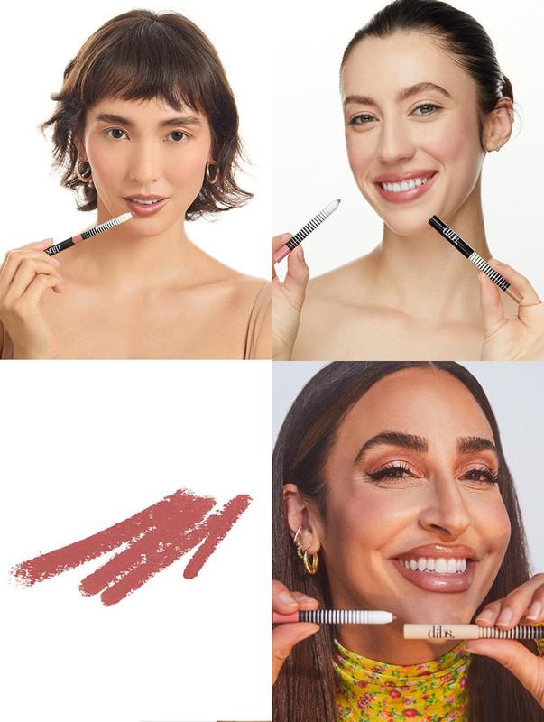 DIBS Beauty No Pressure Lip Liner - Smudge Proof, Super Pigmented Lip Pencils