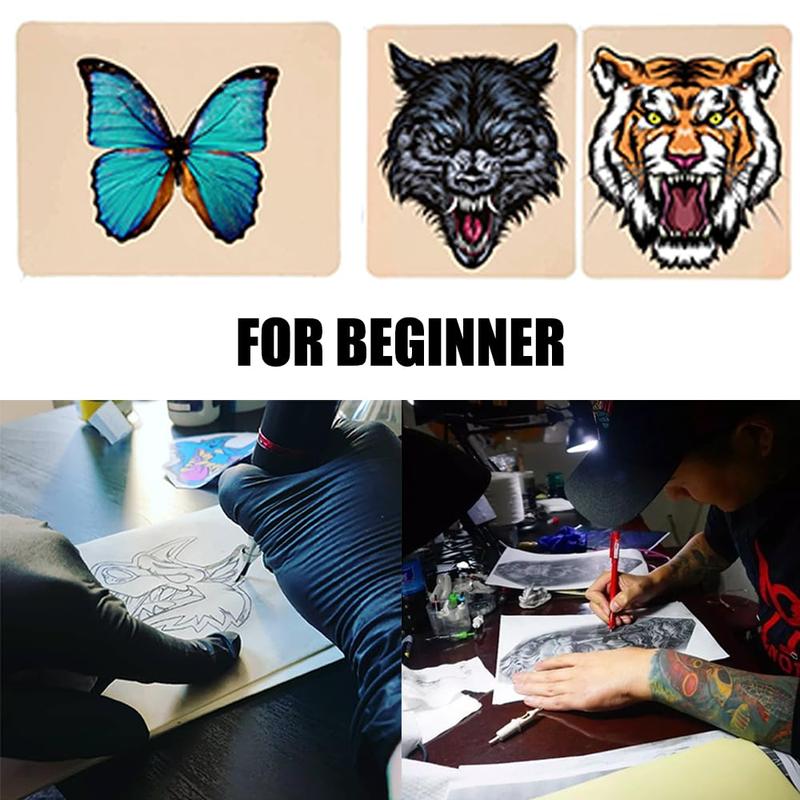 30count s Tattoo Practice Skin Kit With Transfer Paper -  30count s Tattoo Skins Kit With 10count s Tattoo Skin Fake Skin & 20count s Tattoo Stencil Paper Both Tattoo Beginners And Artists Tattoo Supplies