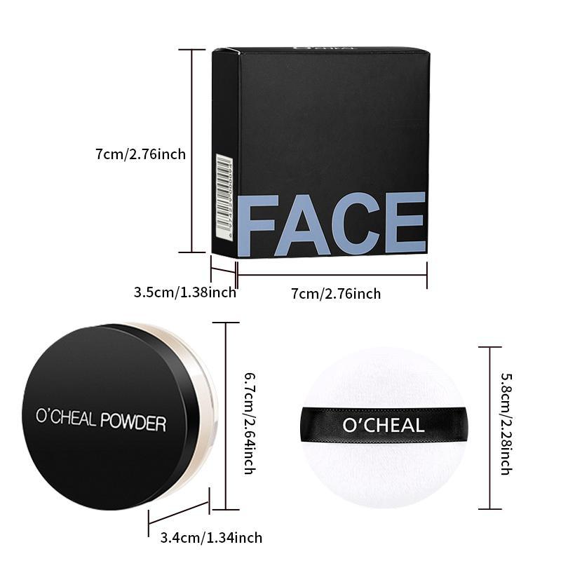 Oil Control Loose Powder, Long Lasting Face Powder, Makeup Setting Powder, Face Makeup Accessories, Cosmetics for Smooths Skin & Completes Makeup