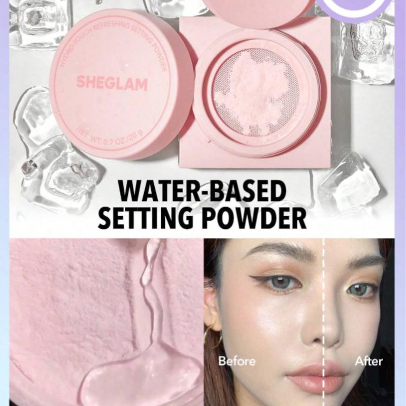 SHEGLAM Hydro-Touch Refreshing Setting Powder - Water-Based Oil Control Loose Setting Powder - Makeup, Cosmetic