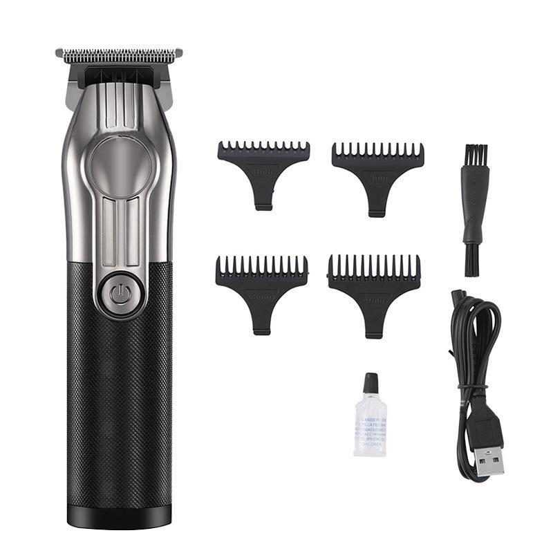 USB Electric Hair Clipper with Four Size Heads, 1 Count Hair Trimmer Set, Electric Shaver Kit, Suitable For Home And Professional Barbershop Use