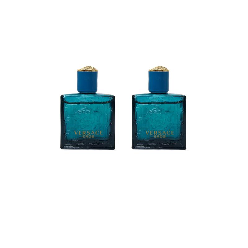 2-Pack Versace Eros Mini Size - 0.17oz 5ml EDT Perfume Bottles