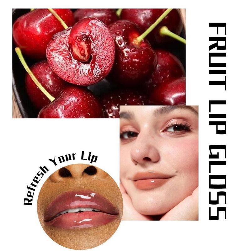 Fruit Flavor Lip Oil, 6 Counts Long Lasting Moisturizing Lip Gloss, Glossy Lip Glaze Stick, Plumping Lip Oil Lip Stick for All Occasions Makeup, Girls and Women, Makeup Cosmetic Products