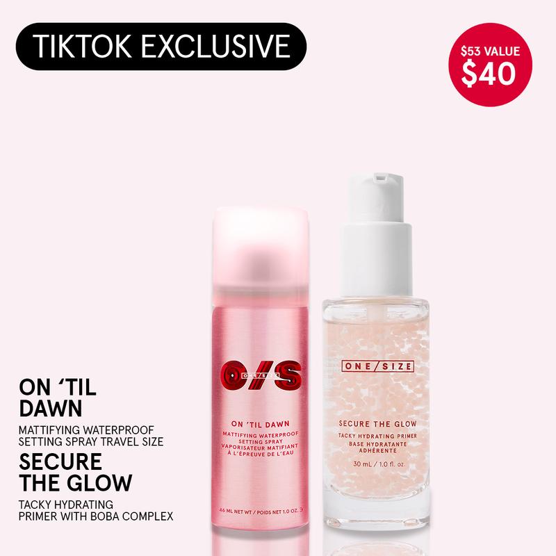 Glow 'Til Dawn Duo Value Set – On 'Til Dawn Waterproof Setting Spray & Secure the Glow Tacky Hydrating Primer for Hydrated Skin & Long-Lasting Makeup | Must-Have Mattifying & Hydrating Duo