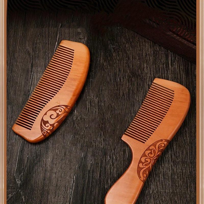 Wooden Hair Comb Set, 4 Counts set Mixed Style Hair Styling Hairdressing Comb, Professional Hair Styling Tool for Women & Men