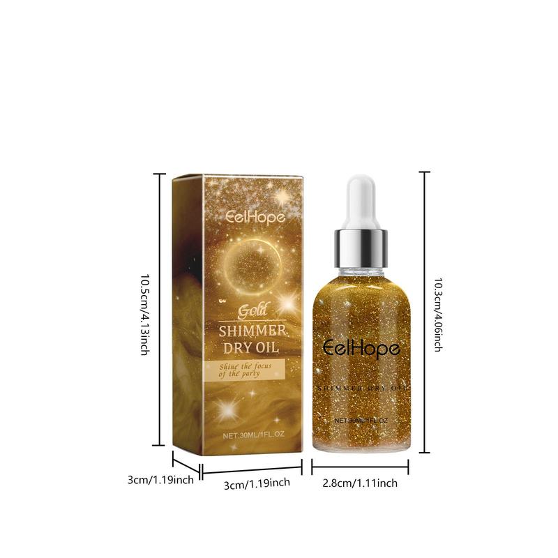 Glitter Body Oil, 1 Box Long Lasting Shimmering Body Glitter Oil, Body Makeup for Women, Cosmetic Product for Party