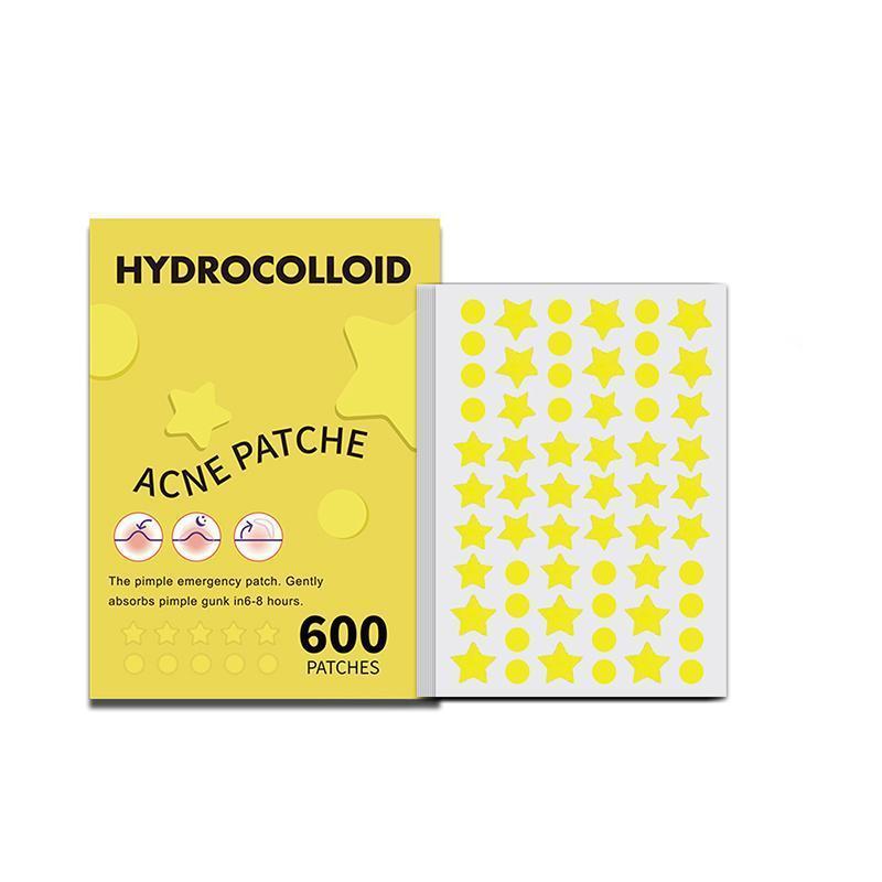 Star Shaped Acne Patch, 1 Box Hydrocolloid Acne Cover Patch, Skin Care Product for Women & Men, Daily Skincare Product for Acne