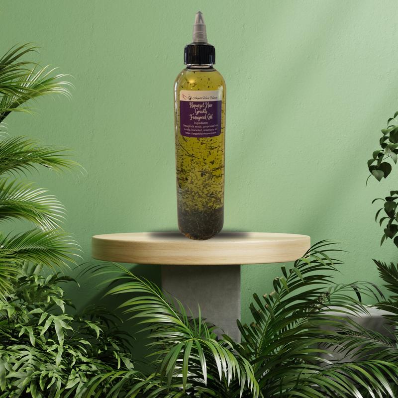 Rapunzel Hair Fenugreek Oil for Faster Hair Growth and Anti-Hair Loss with Nettle, Horsetail, and Rosemary Oil