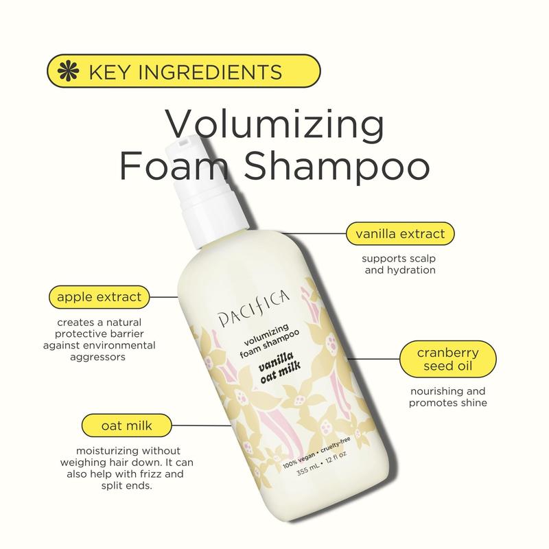 Vanilla Oat Milk Volumizing Foam Shampoo