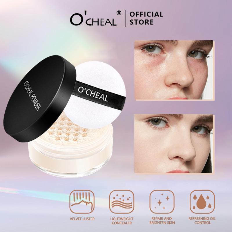 Oil Control Loose Powder, Long Lasting Face Powder, Makeup Setting Powder, Face Makeup Accessories, Cosmetics for Smooths Skin & Completes Makeup