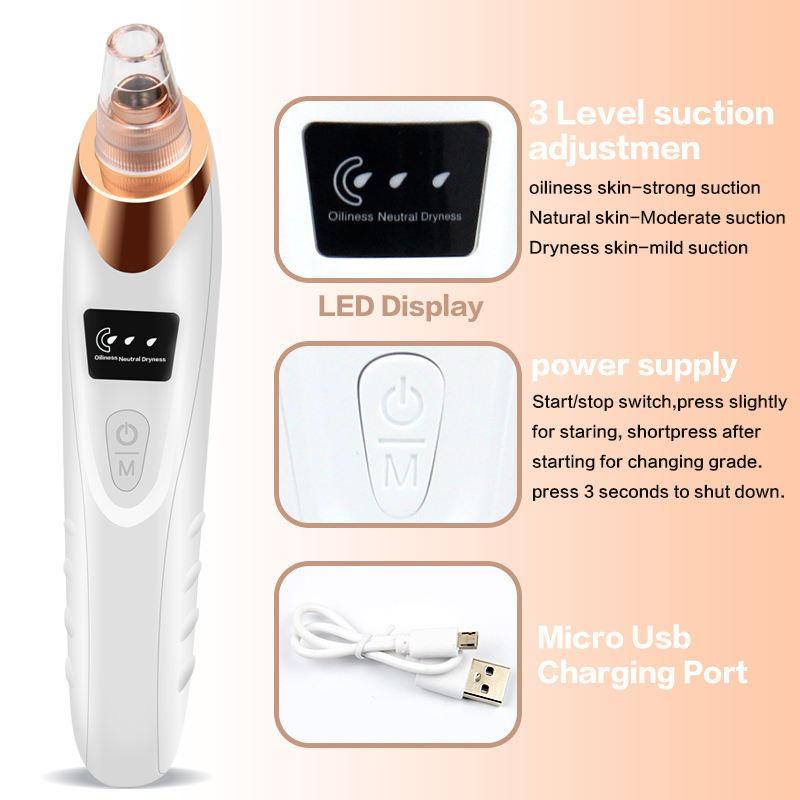 Comfort Electric Blackhead Cleaner, 1 Box Multifunctional Facial Pore Cleaner, Vacuum Facial Pore Cleaner, Facial Beauty Instrument, Christmas, Fall Essentials, Facial Beauty Devices, Winter Gift, Gift, Christmas, Christmas Gift