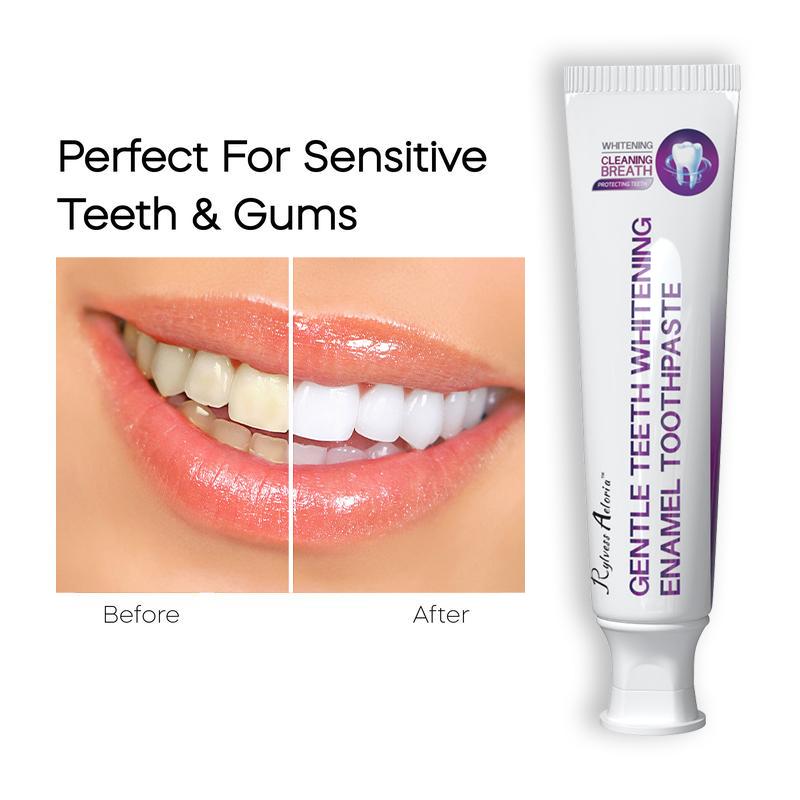 Gentle Teeth Whitening Enamel Toothpaste, Deep Stain Removal, Fresh Breath, Non-Irritating, Advanced Whitening for Sensitive Teeth, Latest Oral Care