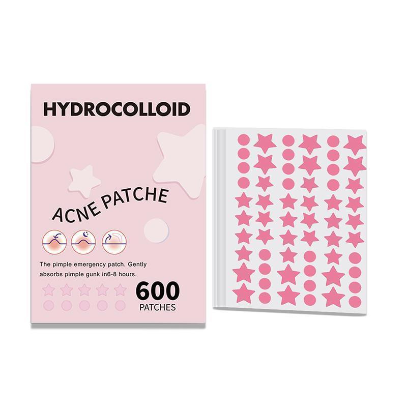 Star Shaped Acne Patch, 1 Box Hydrocolloid Acne Cover Patch, Skin Care Product for Women & Men, Daily Skincare Product for Acne