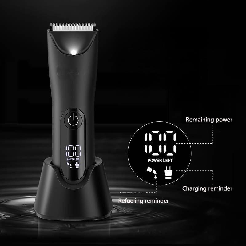 Electric Body Hair Trimmer, 1 Box Waterproof Hair Trimmer for Men, USB Rechargeable Beard Shaver, Male Hygiene Razor, Personal Care Appliances