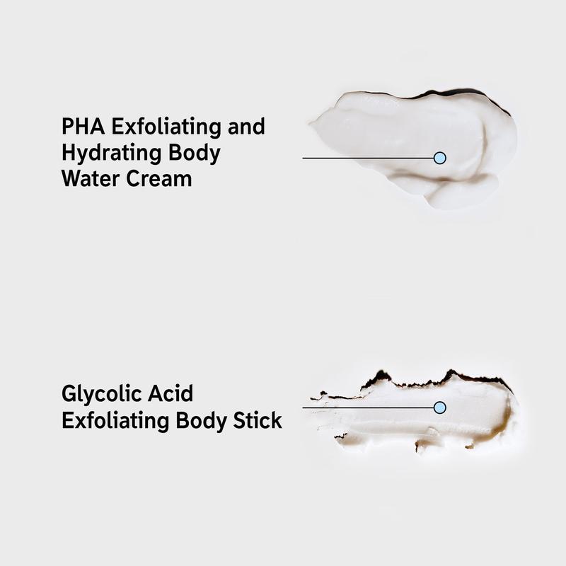 Exfoliating Body Duo - Glycolic Acid Stick & PHA Cream