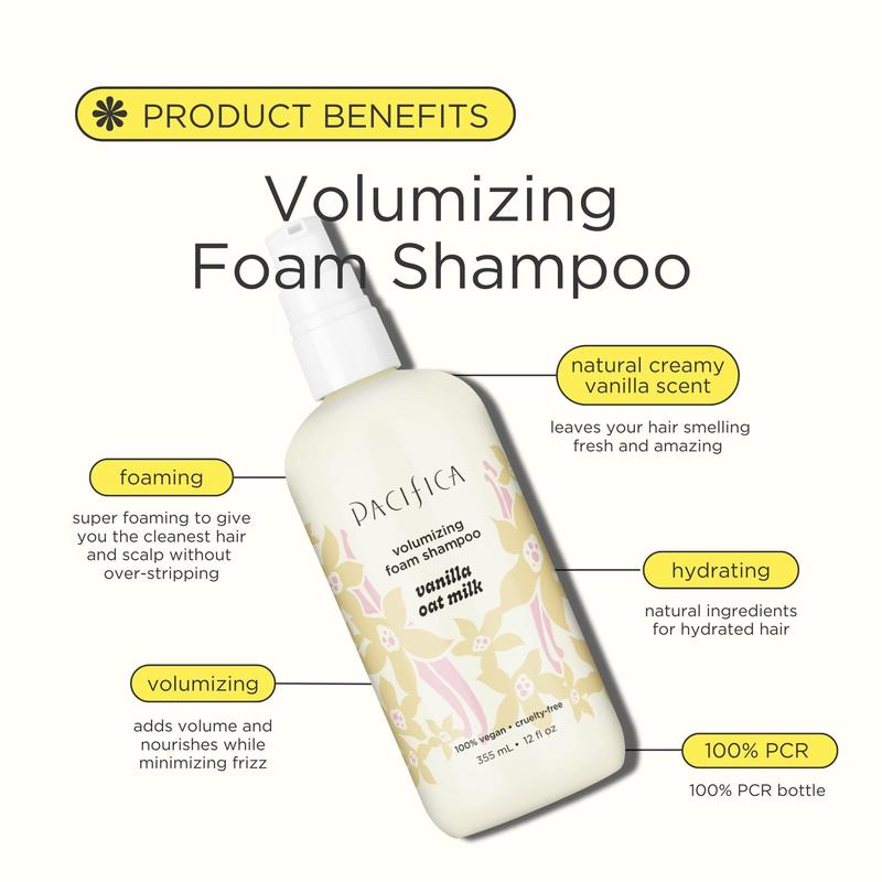 Vanilla Oat Milk Volumizing Foam Shampoo