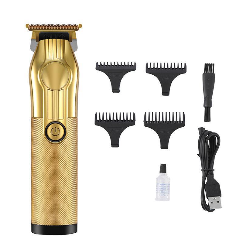 USB Electric Hair Clipper with Four Size Heads, 1 Count Hair Trimmer Set, Electric Shaver Kit, Suitable For Home And Professional Barbershop Use