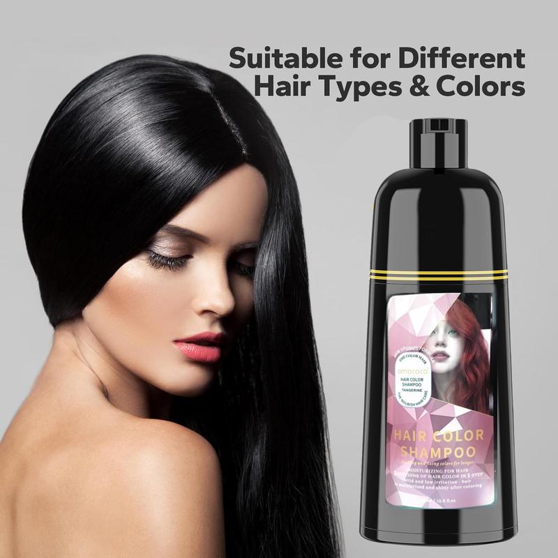 Amococo Hair Color Shampoo, Hair Dye Shampoo, Instant Grey Hair Coverage, Wine Red, Chestnut Brown, Purple, Perfect Gifts for Women&Men Scent Haircare Scented