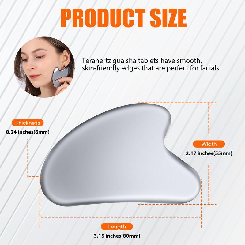 InfiniteRelax Terahertz Gua Sha Facial Tools, Guasha Tool for Face and Body, Gua Sha Massager Tools for Reduce Puffiness and Improve Wrinkles Skincare Comfort