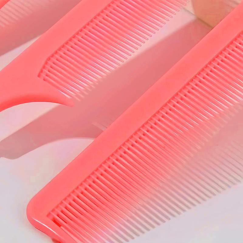 Portable Rat Tail Comb, 3 Counts set Hair Styling Combs with Stainless Steel Pintail, Haircare Hair Styling Tools for Hair Salon & Home, Heatless Styling Tools, Christmas, Christmas Gift