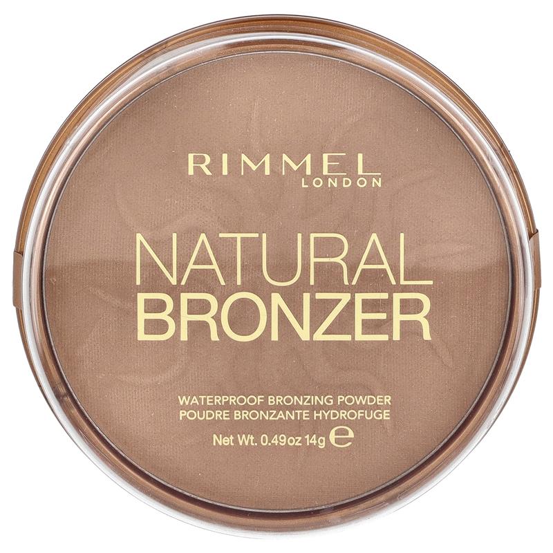 Rimmel London Natural Bronzer, Waterproof Bronzing Powder, 022 Sun Bronze, 0.49 oz (14 g)