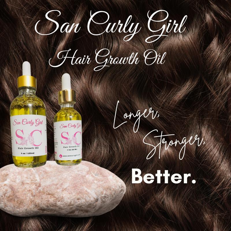 San Curly Girl Hair Growth Oil Organic Hair Car