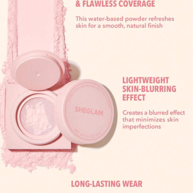 SHEGLAM Hydro-Touch Refreshing Setting Powder - Water-Based Oil Control Loose Setting Powder - Makeup, Cosmetic