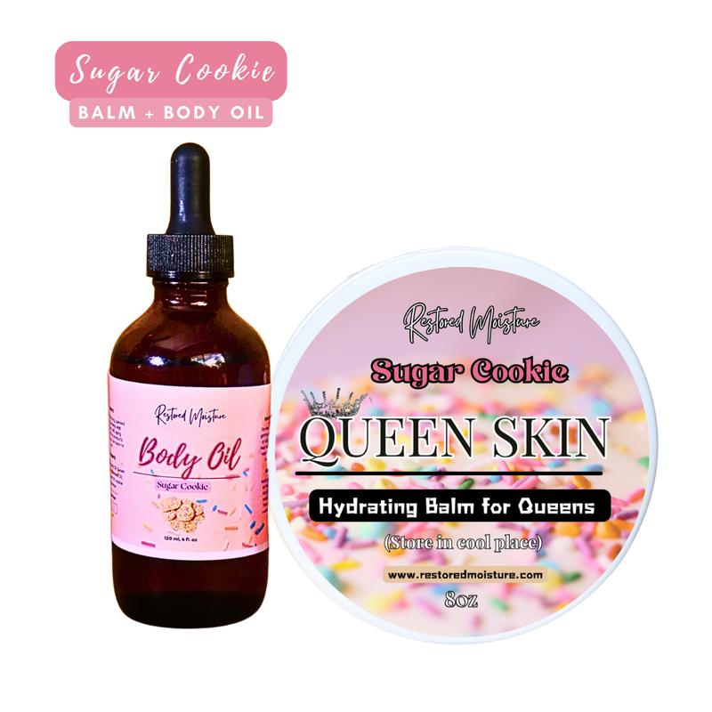 Queen Skin Moisturizing Balm + Body Oil Power Pack Long Lasting