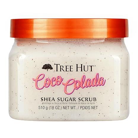  Tree Hut Shea Sugar Scrub Coco Colada, 18 oz, Ultra Hydrating and Exfoliating Scrub for Nourishing Essential Body Care