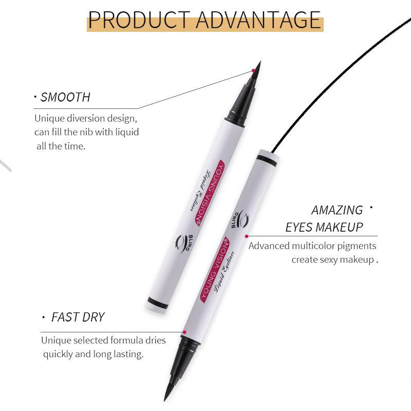 Waterproof Liquid Eyeliner, 5 Counts box Long Lasting Eyeliner Pen, Quick Drying Eyeliner Pen, Professional Daily Makeup Accessories