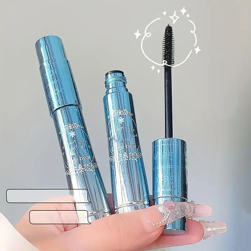 Long Lasting Mascara, 1 Count Natural Curl Eyelashes Mascara, Eyelashes Lengthening Volumizing Defining, Professional Eye Makeup Products