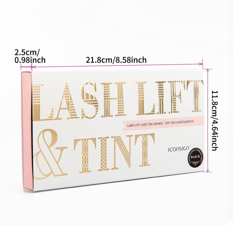 Professional Lash Lift & Tint Kit, 1 Box Professional Semi-permanent Curling Eyelash Perm Eyebrow Dye Kit, Suitable for Salon & Home Use