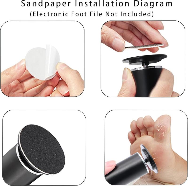 Replacement Sanding Paper, 2 Boxes Disposable Sanding Paper, Foot File Replacement Disc, Manicure & Pedicure Tool for Men & Women