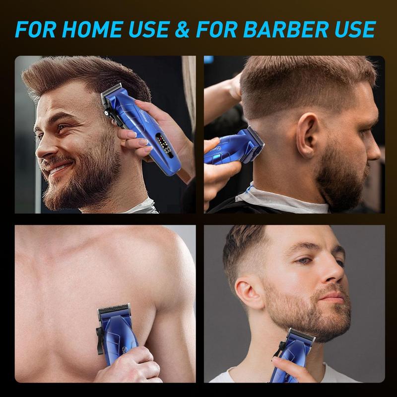 Portable Hair Clipper, 1 Set Rechargeable Hair Trimmer with Limited Comb & Charging Cable & Cleaning Brush & Charge, Great Gifts for Men