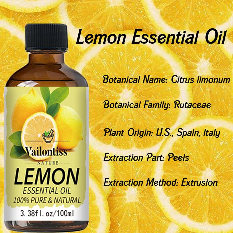 Lemon Essential Oil Moisturize, Calf Muscle Massage Oil, Body Care Oil For Women & Men