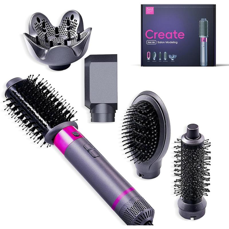 5 in 1 Hair Dryer Brush with Negative Ion Technology, Hot Air Brush Styler and Dryer