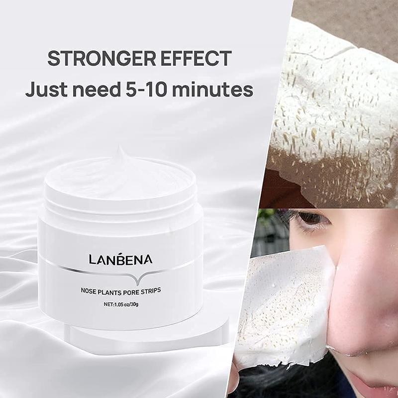 LANBENA Blackhead Remover Mask NosePhyto Pore Strips, Pore CleansingPurifying Exfoliating Mask Phyto AloeVera Blackhead Removal Mask FacialPeeling Nose Strip Acne Deep Cleansing30g 60 Sheets Skincare Comfort