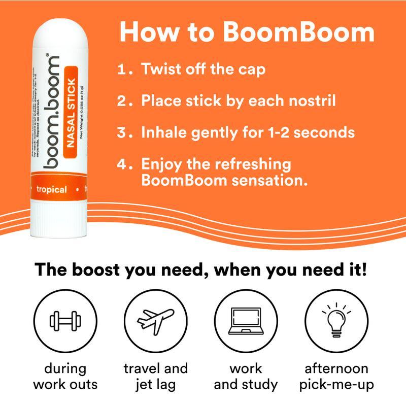 2X Nasal Comfort Cleansing boom boom nasal boost focus multi-flavor combo pack nasal breathe vapor stick