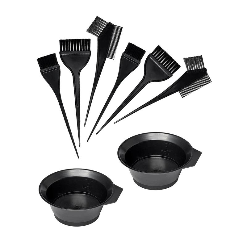 17pcs Professional Hair Dyeing Kit, Barbershop-specific Tool, Salon-quality Hair Dyeing Bowl & Black Brushes Set