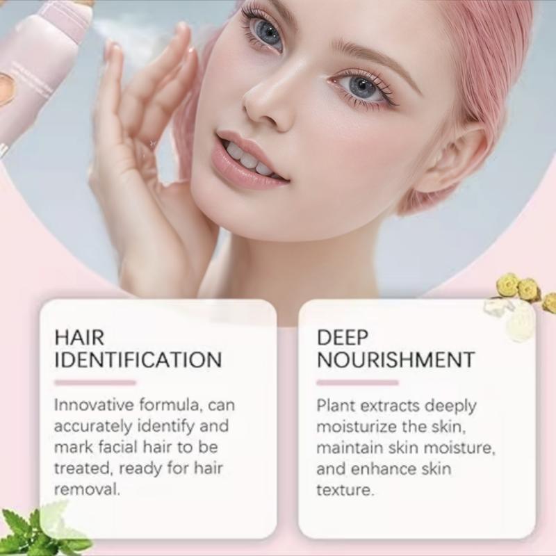 Hair ldentifier Spray Removal for Face Shaving Woman,Flawless Woman Facial hair RemoverDermaplaning,Effective Hair ldentifierSpray Finishing Touch Moisturizing andSkin Care Dermaplaner Spray,Removing Unwanted Hair