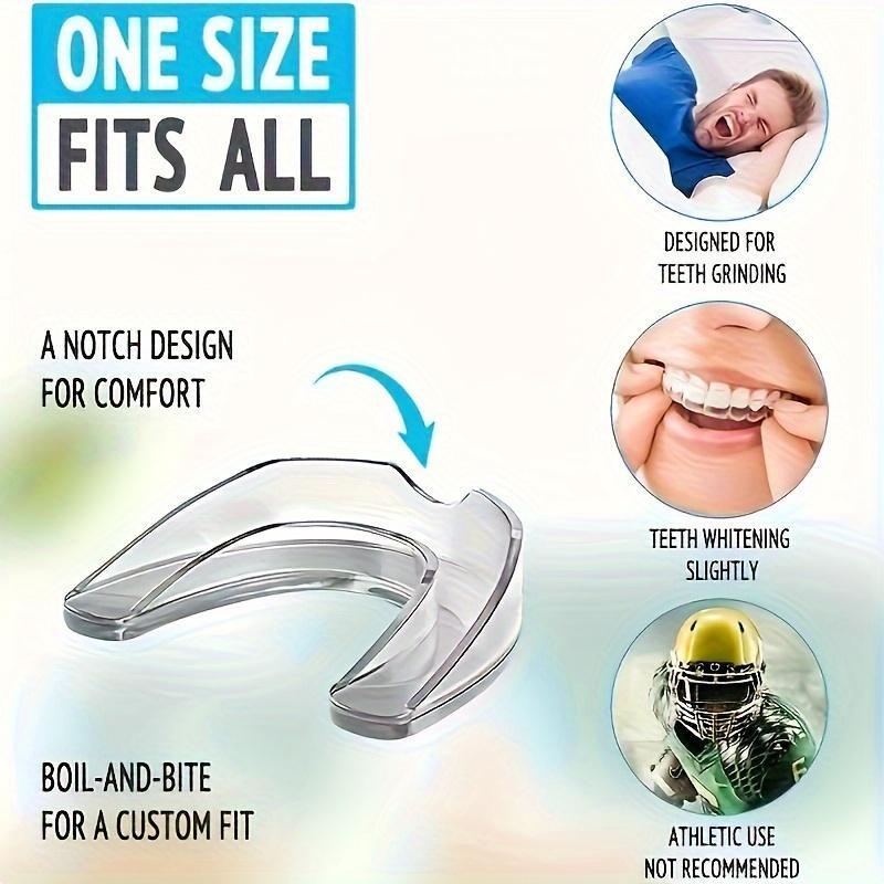 Transparent Mouth Guard, 8 Counts set Mixed Size Mouth Guard for Grinding Teeth, Odorless Night Tooth Protector for Men & Women