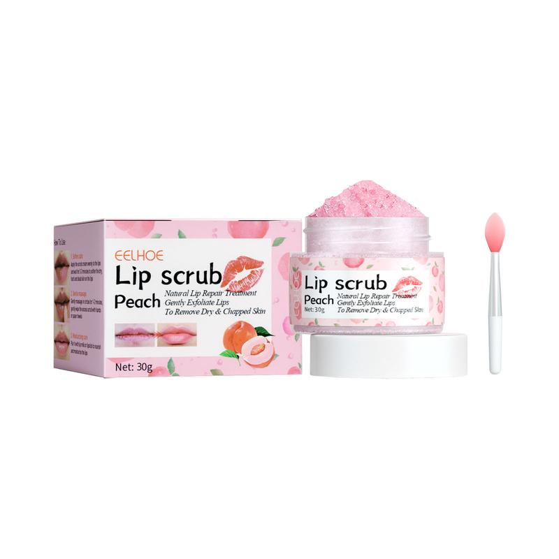 EELHOE Hydra Peach Lip Scrub, Lighten Lip Lines, Remove Dead Skin, Moisturize And Tender Lip Scrub Skincare Comfort