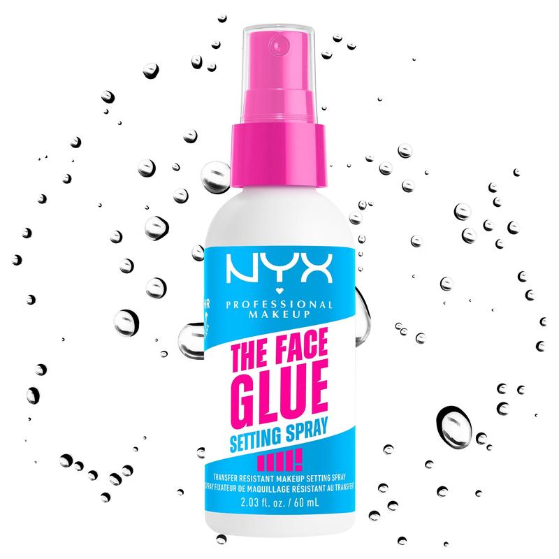 The Face Glue Setting Spray, 2 Fl Oz, NYX Professional Makeup