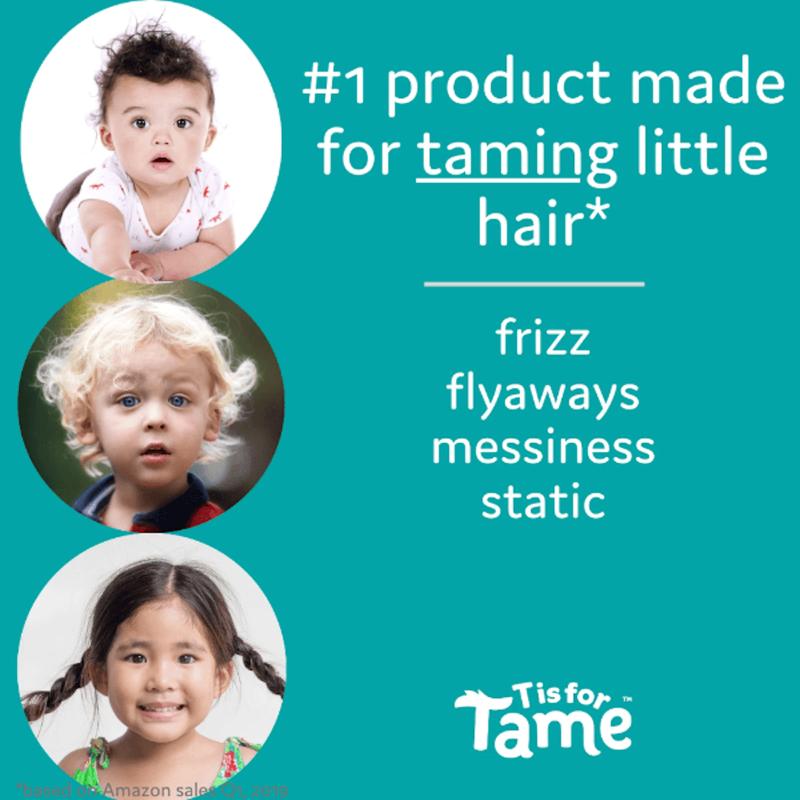 Hair Taming Spray & Detangling Cream for Frizz, Flyaways, Static & More, 100% Natural, Safe for Babies & Kids, Not Sticky, Stiff or Oily, Made in the USA