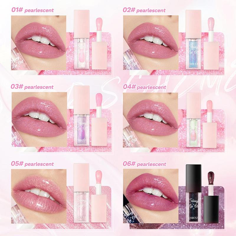 Color Changing Lip Gloss Set, 6 Counts set Moisturizing Lip Stick, Mirror Glossy Lip Glaze, Plumping Lip Stain for Girls & Women, Lip Makeup Products, Gift for Girlfriend