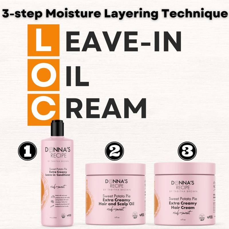 Sweet Potato Pie Extra Creamy Leave-In Conditioner (LOC System)