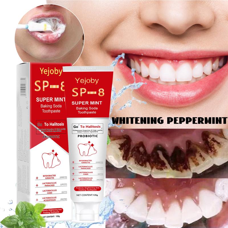 SP-8 whitening Toothpaste, Super sp8 brightening Oral probiotic, sp 8 Bright White Toothpaste for Stain Removing, Fresh Breath & Teeth Health Whitening Solution Effect is better than SP-6 and SP-7,SP-8 SP-6 SP-4 sp-8 sp-6 sp-4 sp8 sp6 sp4 SP-10