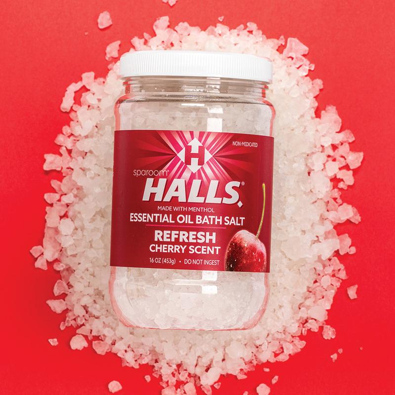 HALLS Essential Oil Bath Salts Menthol Comfort